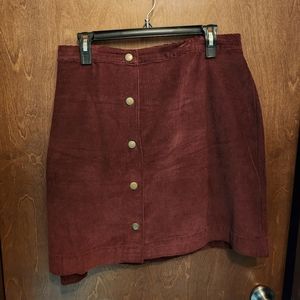 Corduroy Mini Skirt